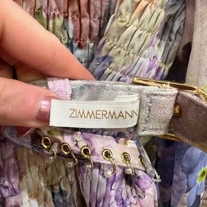 Zimmermann | Dresses | Zimmermann Nwt Rhythmic Smocked Midi Dress Sz | Poshmark